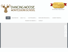 Tablet Screenshot of mydancingmoose.com